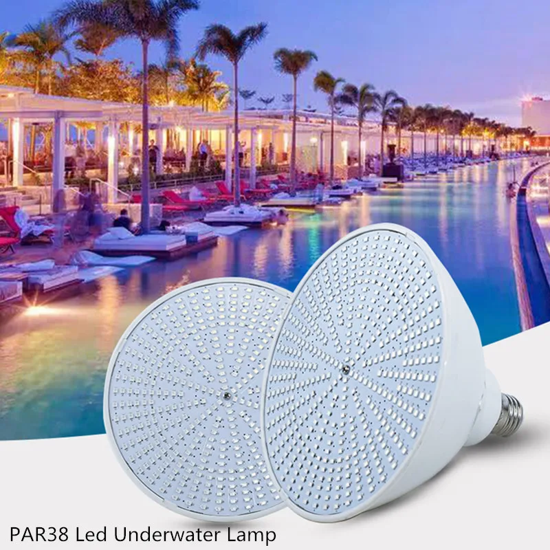 RGB Par38 освещение для бассейна IP68 120 В Точечный светильник 35 Вт лампочка фонтана