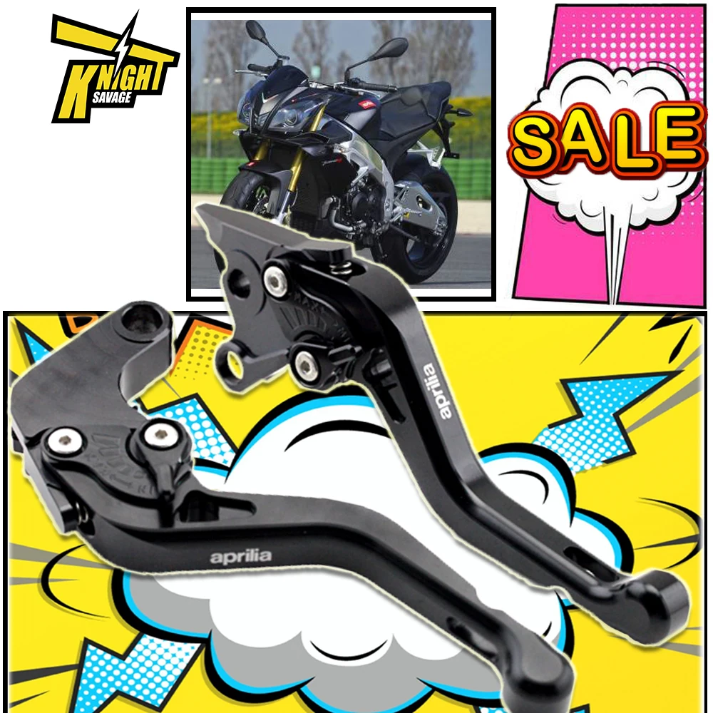 Короткие рычаги тормоза и сцепления для мотоцикла с ЧПУ для Aprilia Tuono V4R 2011-2015, модифицированные детали, аксессуары для мотоциклов Enduro