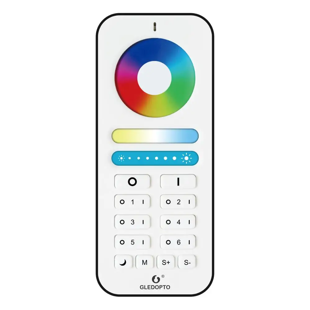 Gledopto GL-RC-006Z 2,4G RF пульт дистанционного управления RGB + CCT Многофункциональный
Gledopto GL-RC-006Z 2,4G RF пульт дистанционного управления RGB + CCT Многофункциональный