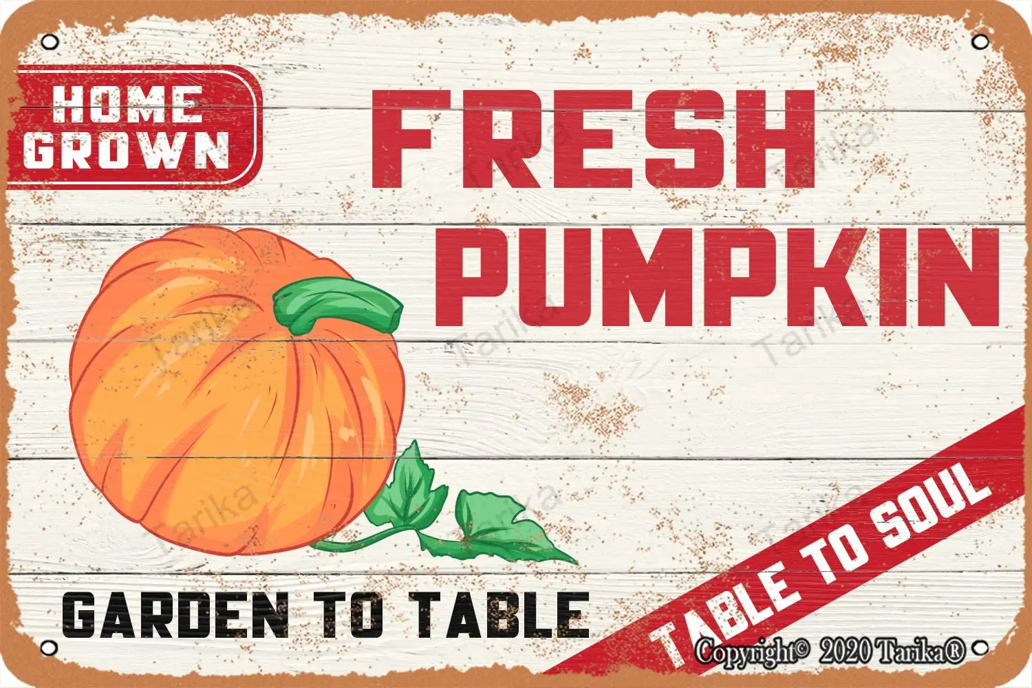 Some Grown Fresh Punpkin Garden to Table Table to Soul Retro Look 20X30 cm Metal Decoration Art Sign for Home Kitchen Bathroom
Some Grown Fresh Punpkin Garden to Table Table to Soul Retro Look 20X30 cm Metal Decoration Art Sign for Home Kitchen Bathroom