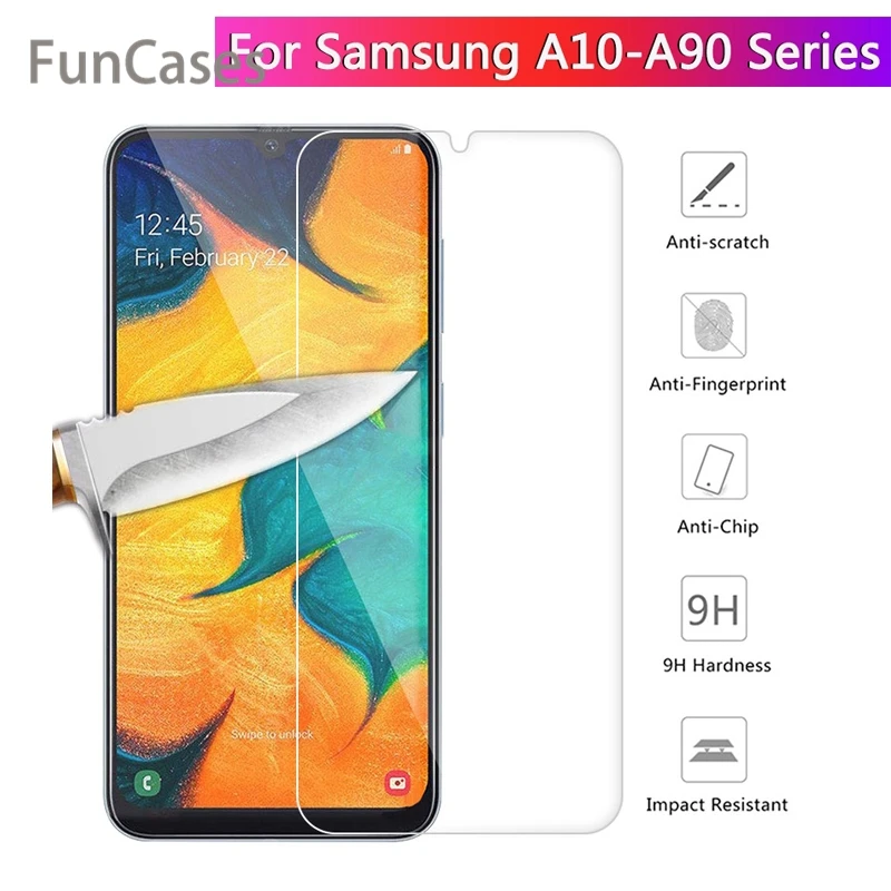 Закаленное стекло 9H для Samsung Galaxy A10 A20 A30 A40 A50 A60 A70 A80 A90 | Мобильные телефоны и