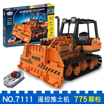 Technology series 7111 technology remote control engineering bulldozer electric building blocks children's educational toys
Technology series 7111 technology remote control engineering bulldozer electric building blocks children's educational toys