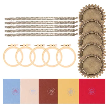 5 Set Embroidery Jewelry Necklace Brooch Pendant Accessories Kit DIY Material Cross Stitch Needle Threads Pattern Cloth Sheet wi
5 Set Embroidery Jewelry Necklace Brooch Pendant Accessories Kit DIY Material Cross Stitch Needle Threads Pattern Cloth Sheet wi