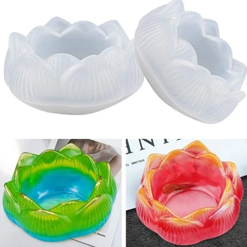 DIY 3D Lotus Candle Holder Silicone Mould Crafts Ashtray Ornament Making Tools Storage Box Crystal Epoxy Resin Mold
DIY 3D Lotus Candle Holder Silicone Mould Crafts Ashtray Ornament Making Tools Storage Box Crystal Epoxy Resin Mold