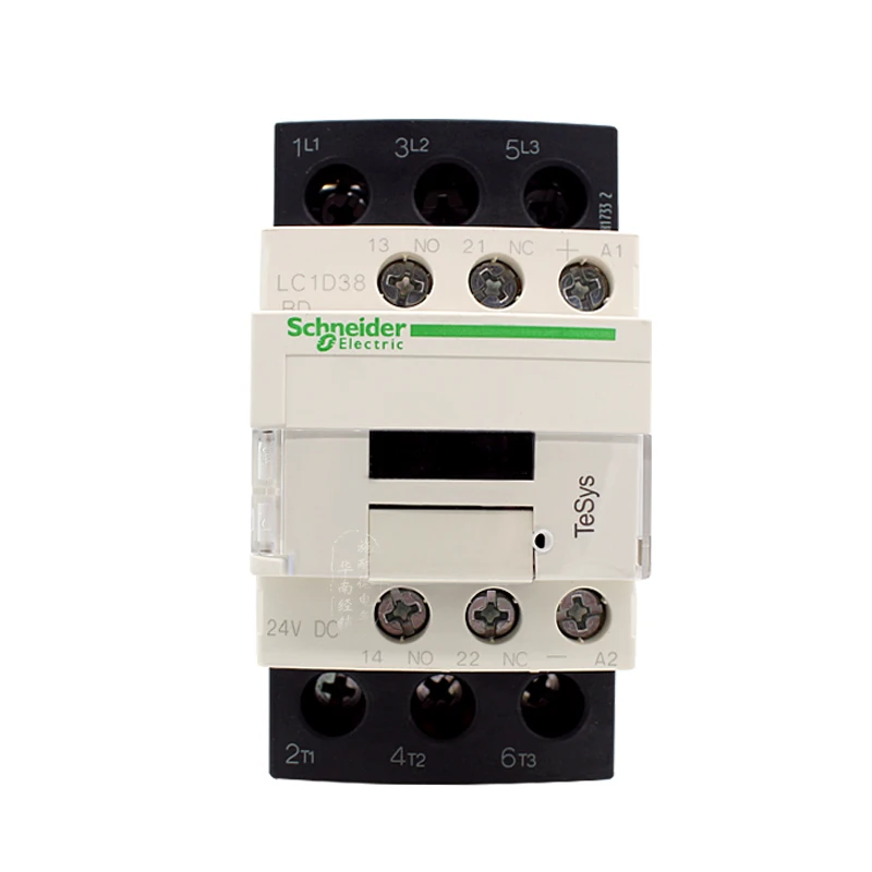 LC1D38BDC Three-pole contactor 3P 38A 220VDC one open and one close for AC load with power factor greater than or equal to 0.95
LC1D38BDC Three-pole contactor 3P 38A 220VDC one open and one close for AC load with power factor greater than or equal to 0.95