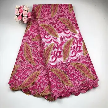 Hot sale 5 yards latest african laces 2020 african cord lace fabric guipure lace fabric nigerian lace fabrics for dress 
Hot sale 5 yards latest african laces 2020 african cord lace fabric guipure lace fabric nigerian lace fabrics for dress