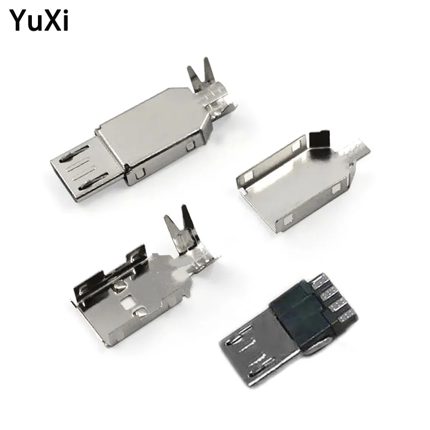 5set Micro USB 4pin 5PIN Welding Type Male Plug Connector 4P 5P USB Tail Charging jack 3 in 1 Metal DIY data cable accessories
5set Micro USB 4pin 5PIN Welding Type Male Plug Connector 4P 5P USB Tail Charging jack 3 in 1 Metal DIY data cable accessories