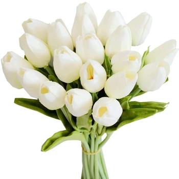 20Pcs White 13.8inch Artificial Tulips Flowers for Party Decoration,Wedding Home Decoration
20Pcs White 13.8inch Artificial Tulips Flowers for Party Decoration,Wedding Home Decoration
