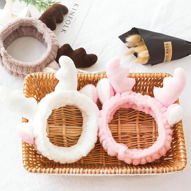 2329 Cute Antlers Sell Meng Hair Bands Washing Face Hair Band Women's Makeup Headband Facemask Hair Band Fleece Large Rims Hair 
2329 Cute Antlers Sell Meng Hair Bands Washing Face Hair Band Women's Makeup Headband Facemask Hair Band Fleece Large Rims Hair