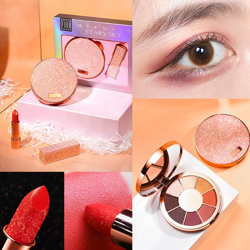 Xixi Mermaid Ji Lipstick Star Beauty Set Online Celebrity Celebrity Style Fairy Eyeshadow Compact Gift Set
Xixi Mermaid Ji Lipstick Star Beauty Set Online Celebrity Celebrity Style Fairy Eyeshadow Compact Gift Set