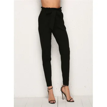 Fashion Woman ankle-length Pants Women High Waist Solid Color Pants Loose Trousers Women Streetwear With Belt Slim Pants
Fashion Woman ankle-length Pants Women High Waist Solid Color Pants Loose Trousers Women Streetwear With Belt Slim Pants