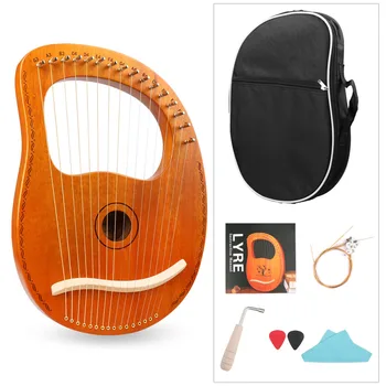 Wooden 16 String Lyre Harp with Tuning Wrench Carry Bag Spare Strings Picks Music instrument for Gift Children Beginner Kids
Wooden 16 String Lyre Harp with Tuning Wrench Carry Bag Spare Strings Picks Music instrument for Gift Children Beginner Kids