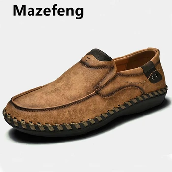 Mazefeng New Spring Men Casual shoes Handmade Breathable Slip-On Loafers Large size Driving shoes British style Leather shoes
Mazefeng New Spring Men Casual shoes Handmade Breathable Slip-On Loafers Large size Driving shoes British style Leather shoes