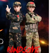 Halloween karnawał wojskowe mundury wojskowe kamuflażu dla dzieci żołnierz sił specjalnych dzieci ukryć taktyczne fantazyjne stroje imprezowe(China)