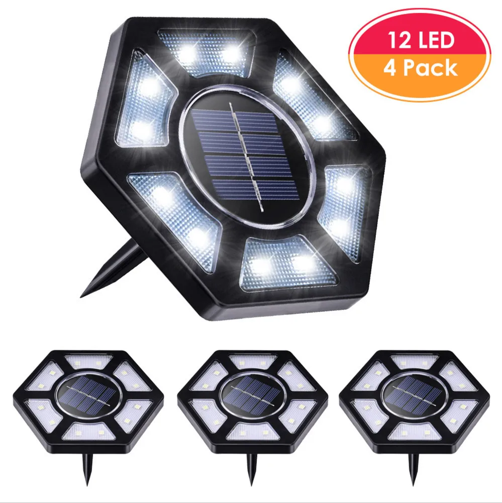 4pcs 12 LED Outdoor Garden Lights Ground Led Solar Street Light Deck Lighting Solar Path Lights Outdoor Stair Lighting Landscape
4pcs 12 LED Outdoor Garden Lights Ground Led Solar Street Light Deck Lighting Solar Path Lights Outdoor Stair Lighting Landscape