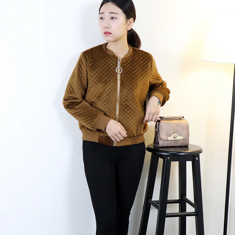 2017 Korean-style WOMEN'S Jacket Rhombus Thick Warm Velvet Cotton-padded Clothes Cotton Coat Baseball Uniform Jacket Top Grade W
2017 Korean-style WOMEN'S Jacket Rhombus Thick Warm Velvet Cotton-padded Clothes Cotton Coat Baseball Uniform Jacket Top Grade W