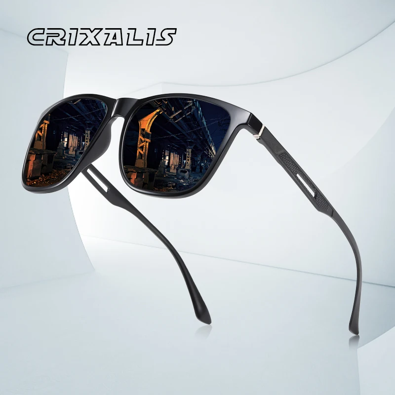 CRIXALIS Brand Design Polarized Sunglasses Men Aluminum Magnesium Temple Fashion Square Driving Male Sun Glasses Mirror UV400
CRIXALIS Brand Design Polarized Sunglasses Men Aluminum Magnesium Temple Fashion Square Driving Male Sun Glasses Mirror UV400