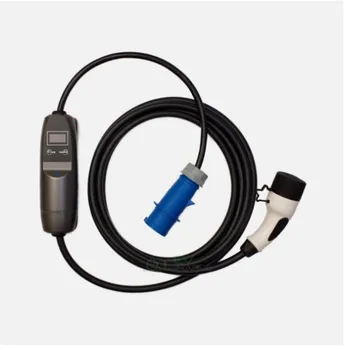 Mode 2 portable charger with Blue CEE evse 16a 32a type 1 sae j1772 plug type 2 IEC 62196 PLUG
Mode 2 portable charger with Blue CEE evse 16a 32a type 1 sae j1772 plug type 2 IEC 62196 PLUG
