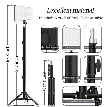 2020 LED Lighting Panel Remote Control Video Light with Stand For Photography Studio taking Photo Video Filming Live Streaming
2020 LED Lighting Panel Remote Control Video Light with Stand For Photography Studio taking Photo Video Filming Live Streaming