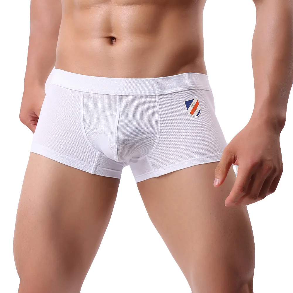 Фото Sexy Men Boxer Soft Breathable Underwear Male Comfortable Solid Panties Underpants Cueca Boxershorts Homme For high quality | Мужская