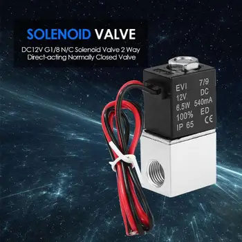 1/8inch DC 12V Solenoid Valve Normally Closed Direct-acting Electric Control Switch Air Water Control Plumbing Accessories
1/8inch DC 12V Solenoid Valve Normally Closed Direct-acting Electric Control Switch Air Water Control Plumbing Accessories