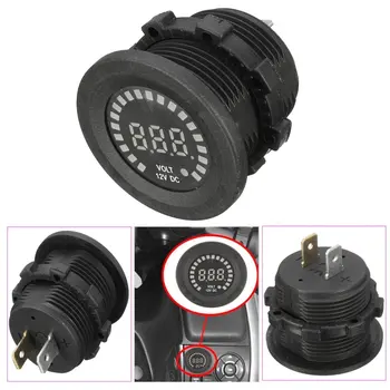 12V Car Motorcycle LED Digital Voltage Socket Meter Display Panel Volt Meter Black with Short-circuit Protection Function
12V Car Motorcycle LED Digital Voltage Socket Meter Display Panel Volt Meter Black with Short-circuit Protection Function