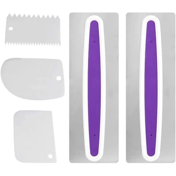5Pcs Cake Smoother Scraper,Icing Comb Kitchen Fondant Cake Cream Decorating Polisher Flat Edge Smoothing Mousse DIY Tool
5Pcs Cake Smoother Scraper,Icing Comb Kitchen Fondant Cake Cream Decorating Polisher Flat Edge Smoothing Mousse DIY Tool