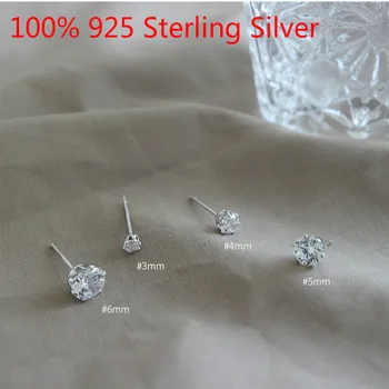 Clear CZ Stud Earrings Simple Claws Size 3mm/ 4mm/ 5mm/ 6mm 925 Sterling Silver Earrings for Women Girls Jewelry Daily Wear
Clear CZ Stud Earrings Simple Claws Size 3mm/ 4mm/ 5mm/ 6mm 925 Sterling Silver Earrings for Women Girls Jewelry Daily Wear