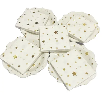 Free Shipping 1600pcs White with Foil Gold Star Paper Lunch Napkins Top Quality 25x25cm 2Ply Birthday Wedding Serviettes 
Free Shipping 1600pcs White with Foil Gold Star Paper Lunch Napkins Top Quality 25x25cm 2Ply Birthday Wedding Serviettes