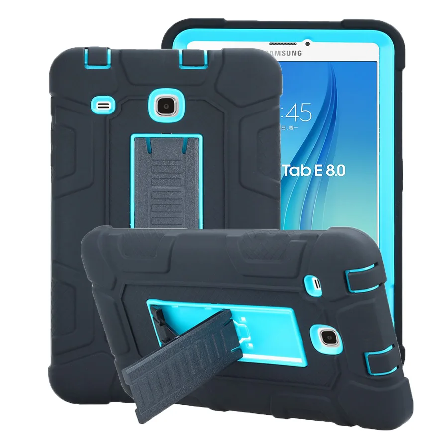 New Fashion Armor Case Cover For Samsung Galaxy TAB E 8.0 SM-T377 T377V T375 T375V 8 inch Shockproof Silicone+PC case+Pen+Film
New Fashion Armor Case Cover For Samsung Galaxy TAB E 8.0 SM-T377 T377V T375 T375V 8 inch Shockproof Silicone+PC case+Pen+Film