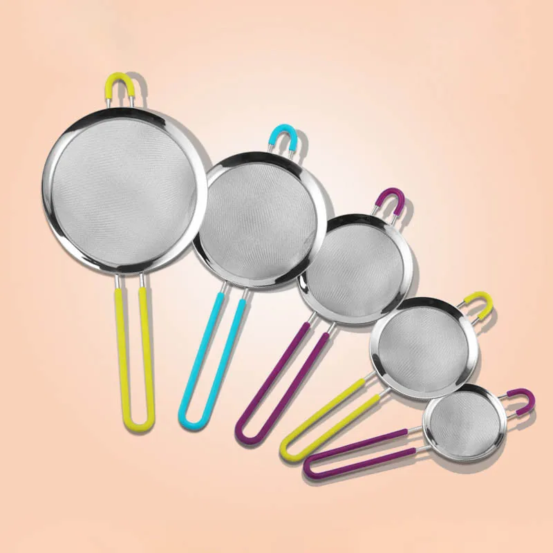 1Pcs stainless steel flour mesh screen Multi-function insulated long handle filter Kitchen accessories 6 sizes for your choice
1Pcs stainless steel flour mesh screen Multi-function insulated long handle filter Kitchen accessories 6 sizes for your choice