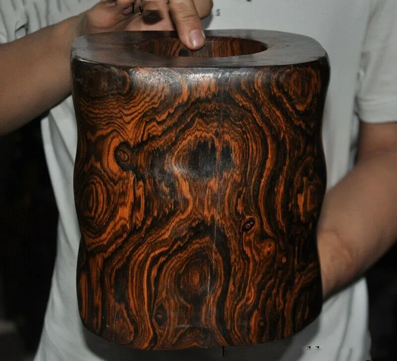 wedding decoration Chinese Huanghuali Wood irregular Pen Container Brush Pot portrait vase Statue
wedding decoration Chinese Huanghuali Wood irregular Pen Container Brush Pot portrait vase Statue