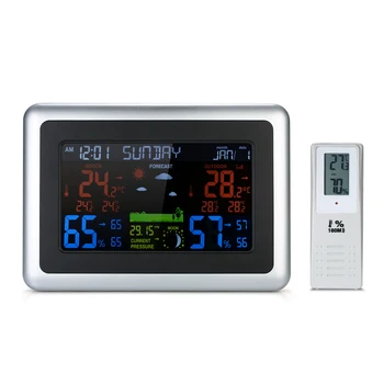 Wireless Weather Station LCD Weather Forecast Indoor Outdoor Thermometer Hygrometer with Backlight Alarm Clock Calendar
Wireless Weather Station LCD Weather Forecast Indoor Outdoor Thermometer Hygrometer with Backlight Alarm Clock Calendar