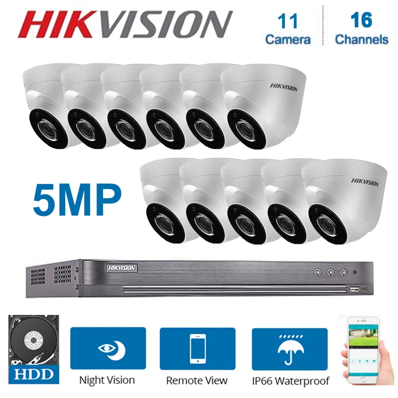 Hikvision English 16 Channels DVR Video Surveillance With 11 Pcs 5MP 4 in 1 Camera Indoor Night Vision CCTV Security System Kits
Hikvision English 16 Channels DVR Video Surveillance With 11 Pcs 5MP 4 in 1 Camera Indoor Night Vision CCTV Security System Kits