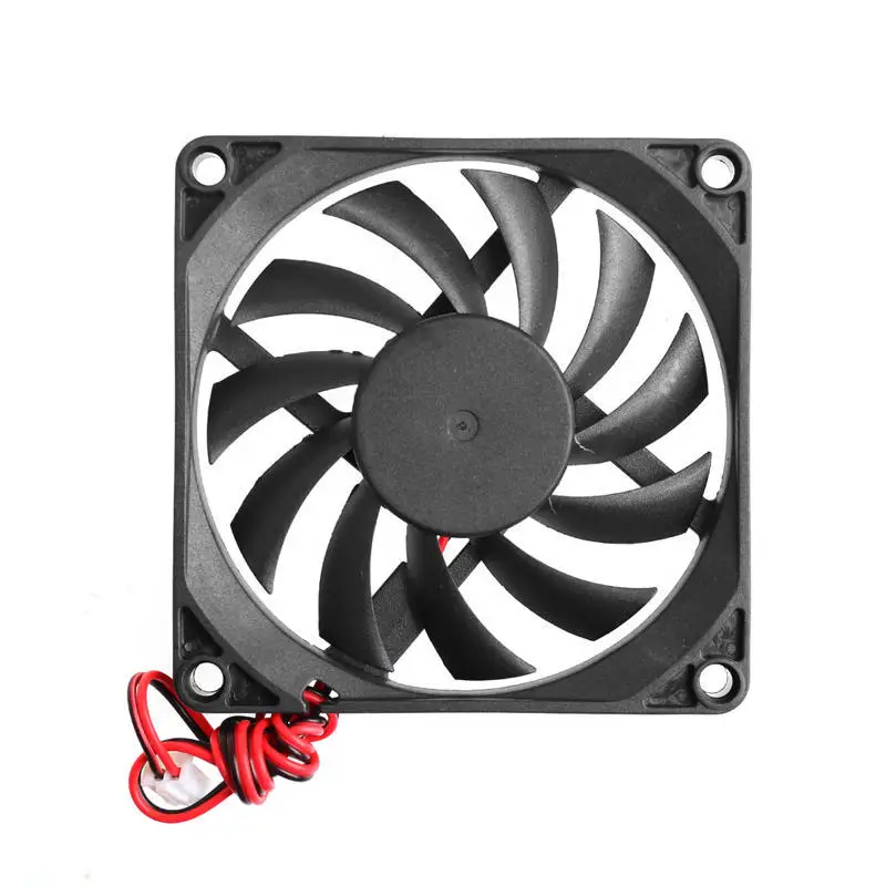 Cooling Fan 5V 2 Pin 80x80x10mm Pc Computer CPU System Heatsink Brushless Cooling Fan 8010
Cooling Fan 5V 2 Pin 80x80x10mm Pc Computer CPU System Heatsink Brushless Cooling Fan 8010