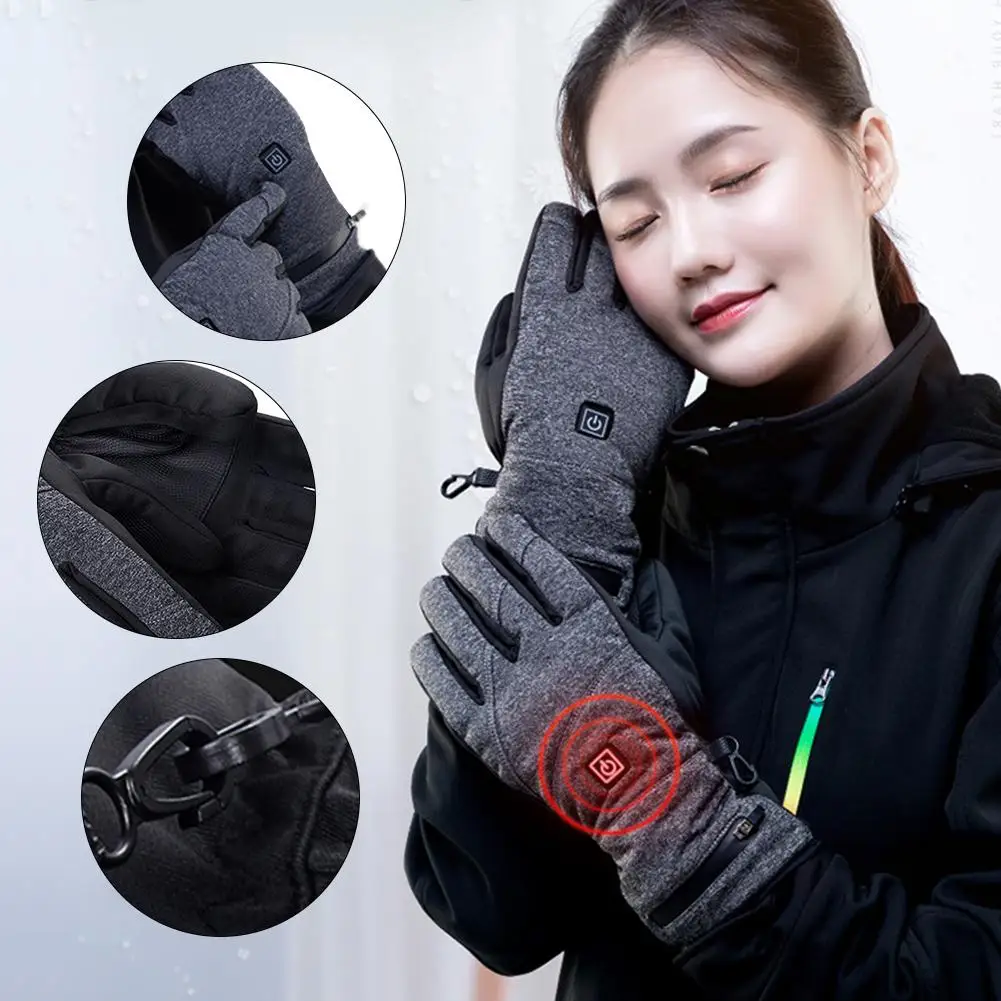 1 Pair Winter USB Hand Warmer Electric Thermal Gloves Waterproof Cycling Gloves Battery Powered For Motorcycle Ski Gloves
1 Pair Winter USB Hand Warmer Electric Thermal Gloves Waterproof Cycling Gloves Battery Powered For Motorcycle Ski Gloves