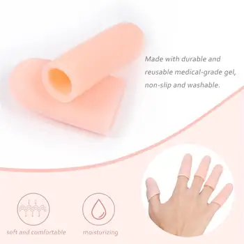 10 Pcs Pain Relief Finger Protector Multifunctional Reusable Foot Silicone Gel Guard Toe Tube Bandage Hand Care Protective Case
10 Pcs Pain Relief Finger Protector Multifunctional Reusable Foot Silicone Gel Guard Toe Tube Bandage Hand Care Protective Case
