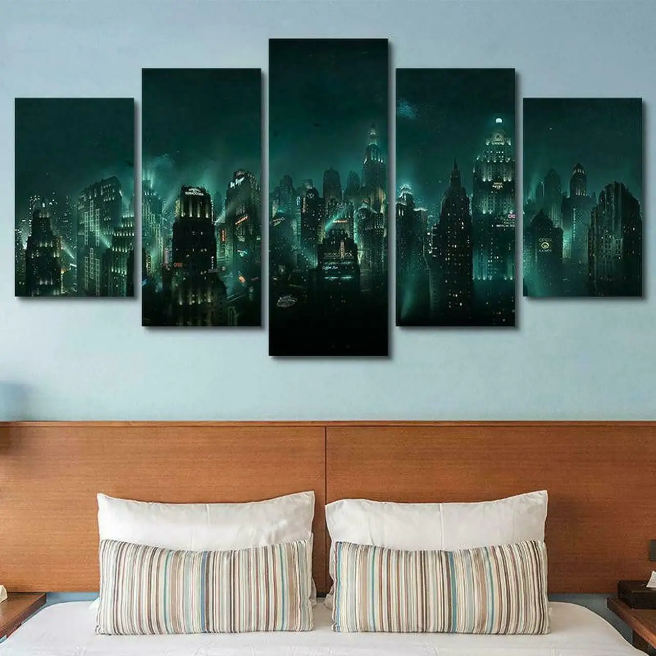 Abstract Dark City 5 Pcs Canvas Picture Print Wall Art Canvas Painting Wall Decor for Living Room No Framed
Abstract Dark City 5 Pcs Canvas Picture Print Wall Art Canvas Painting Wall Decor for Living Room No Framed