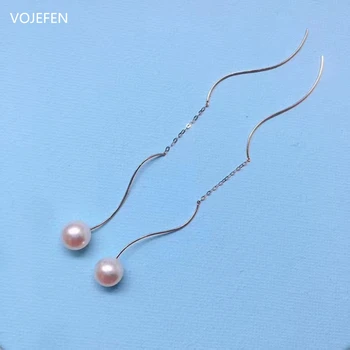 VOJEFEN 18K Yellow Gold Wavy Long Link Tassel Pearl Earrings for Women Teen Girls Earrings Wavy Columns Slide-Through Jewelry
VOJEFEN 18K Yellow Gold Wavy Long Link Tassel Pearl Earrings for Women Teen Girls Earrings Wavy Columns Slide-Through Jewelry