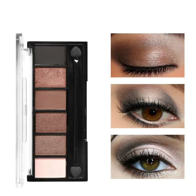New 6 Colors Eyeshadow Palette Glamorous Smokey Color Eye Shadow Shimmer Glitter Smooth Creamy Powder Makeup Eye Shadow
New 6 Colors Eyeshadow Palette Glamorous Smokey Color Eye Shadow Shimmer Glitter Smooth Creamy Powder Makeup Eye Shadow