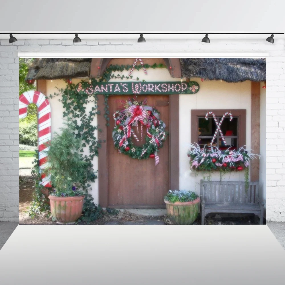 Christmas Santa's Workshop Backdrop for Xmas Party Decor Garland Candy Canes Cottage background for Kids baby Studio Props ES53
Christmas Santa's Workshop Backdrop for Xmas Party Decor Garland Candy Canes Cottage background for Kids baby Studio Props ES53