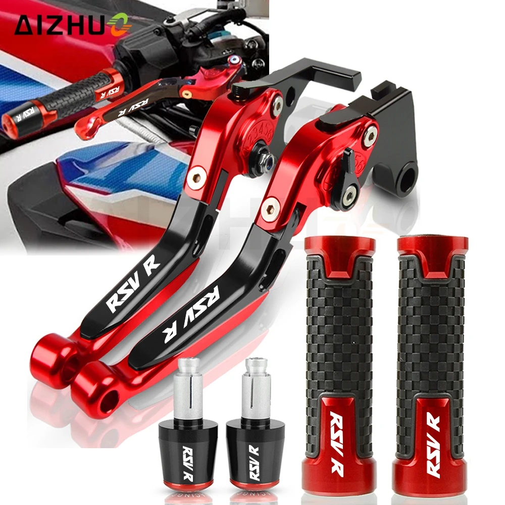 Motorcycle CNC Adjustable Brake Clutch Levers FOR APRILIA RSV R 2004-2008 2007 2006 2005 Handle Bar Grips Handbar Ends RSVR Logo
Motorcycle CNC Adjustable Brake Clutch Levers FOR APRILIA RSV R 2004-2008 2007 2006 2005 Handle Bar Grips Handbar Ends RSVR Logo