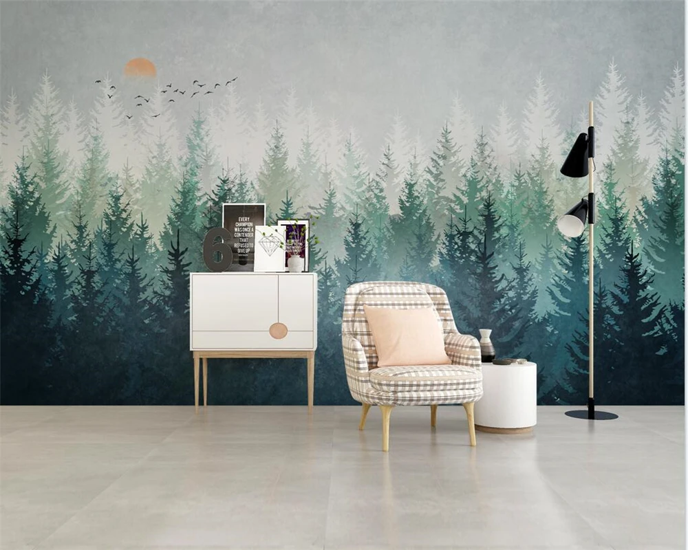Customized home decoration background wall 3d wallpaper Nordic hand-painted fantasy trees flying birds modern 3d wallpaper
Customized home decoration background wall 3d wallpaper Nordic hand-painted fantasy trees flying birds modern 3d wallpaper