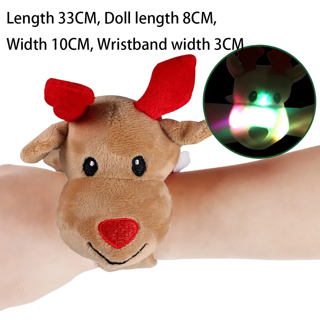christmas gift led light glow clap circle pat hand ring br
