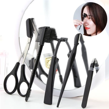 5Pcs/Set Eyebrow Trimmer Eyebrow Razor Kit Eyebrow Scissors Eyebrow Comb Razor For Face Tweezers Black Eyelash Brush
5Pcs/Set Eyebrow Trimmer Eyebrow Razor Kit Eyebrow Scissors Eyebrow Comb Razor For Face Tweezers Black Eyelash Brush