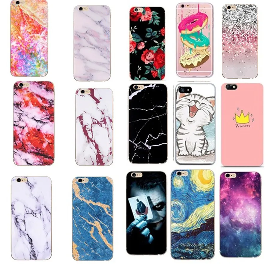 Чехол с цветочным рисунком для Iphone 5 S 5S SE 2020 6 7 8 Plus X XS мягкий чехол из ТПУ