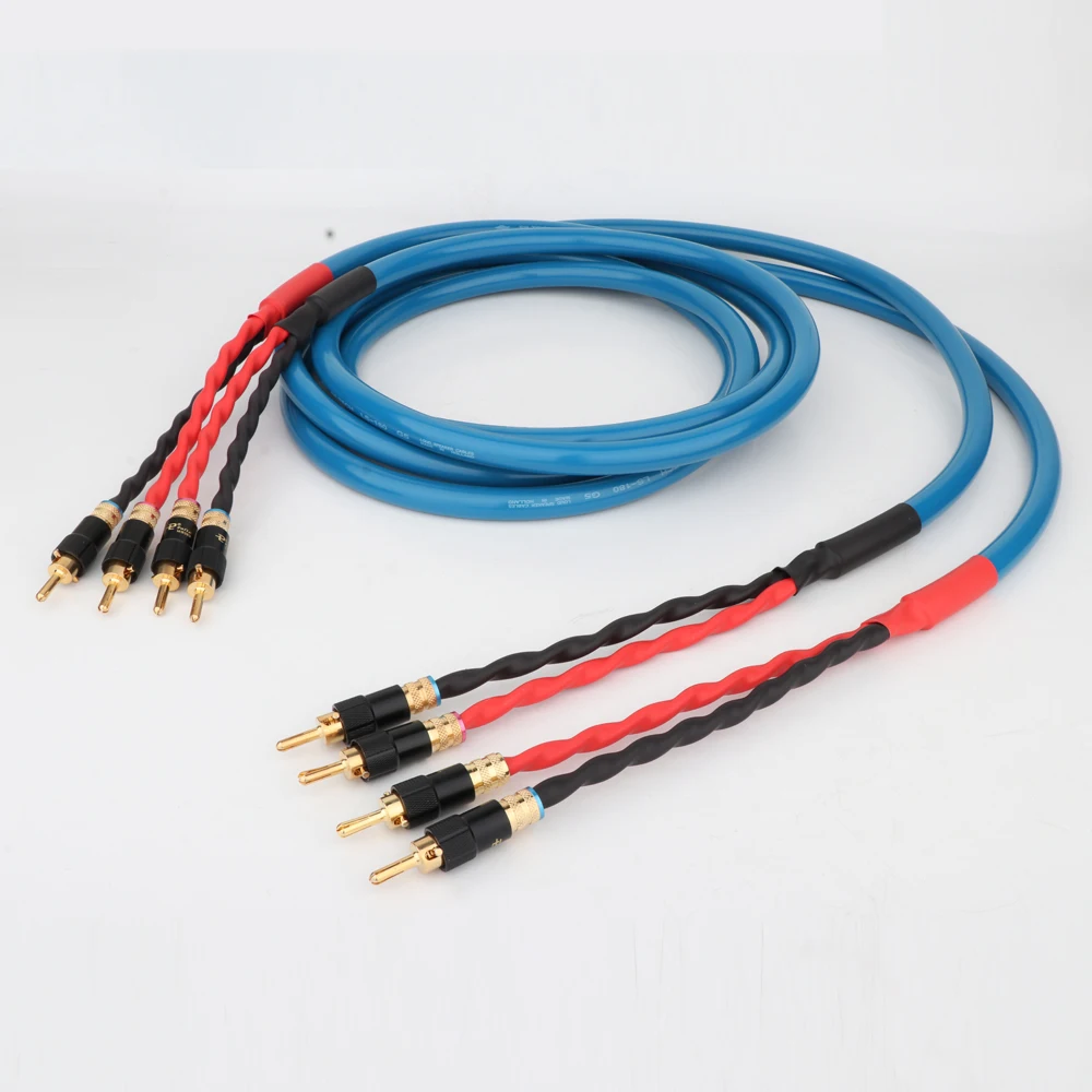 Pair LS-180 High-end OCC Silver-Plated Speaker Cable Speaker Wire With Gold Plated Banana Plug For HiFi Systems
Pair LS-180 High-end OCC Silver-Plated Speaker Cable Speaker Wire With Gold Plated Banana Plug For HiFi Systems