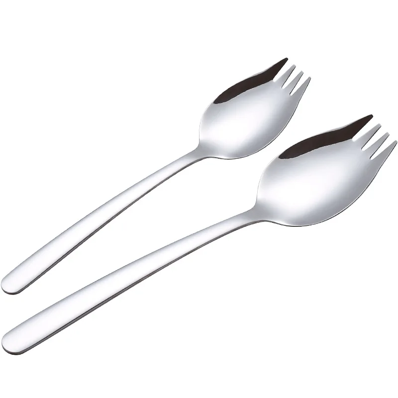 Fruit Fork Spoon Longhandle Stainless Steel Ice Cream Salad Dessert Tableware Convenient Western Multi-Function Silver Spork
Fruit Fork Spoon Longhandle Stainless Steel Ice Cream Salad Dessert Tableware Convenient Western Multi-Function Silver Spork