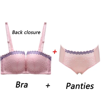 Elovegirl Lace Underwireless Seamless Push Up Underwear Wireless Lingerie Sets Sexy Backless Bra And Panty Set Briefs Women 
Elovegirl Lace Underwireless Seamless Push Up Underwear Wireless Lingerie Sets Sexy Backless Bra And Panty Set Briefs Women