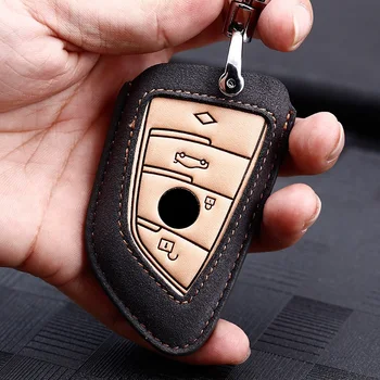 leather Car Key Case Key Cover Key Shell Protector for BMW X5 F15 X6 F16 G30 7 Series G11 X1 F48 F39 Remote Keychain Cover
leather Car Key Case Key Cover Key Shell Protector for BMW X5 F15 X6 F16 G30 7 Series G11 X1 F48 F39 Remote Keychain Cover